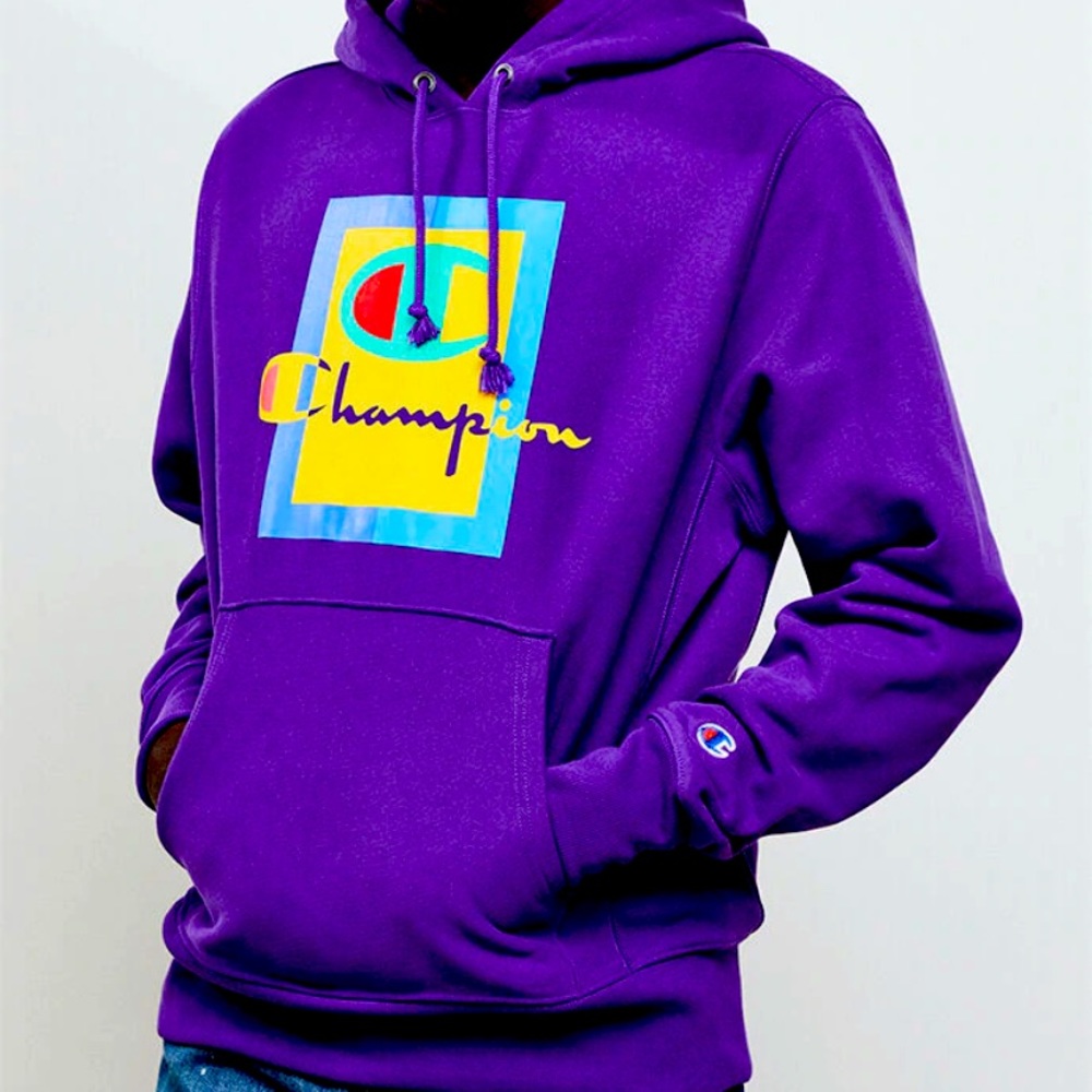 Purple Champion hoodie